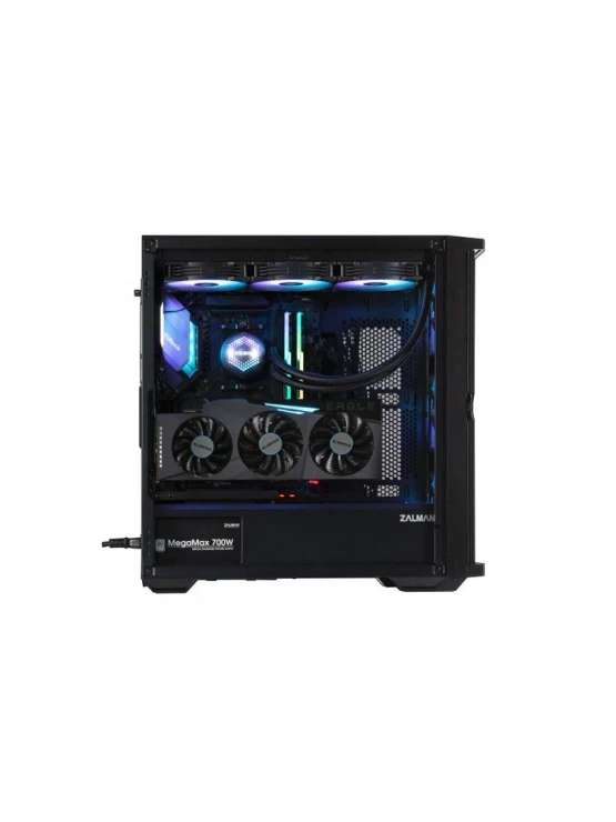 ქეისი: Zalman Z10 Plus 3x140mm 1x120mm ARGB Fan 2xUSB3.0 1xUSB Type-C EATX Black