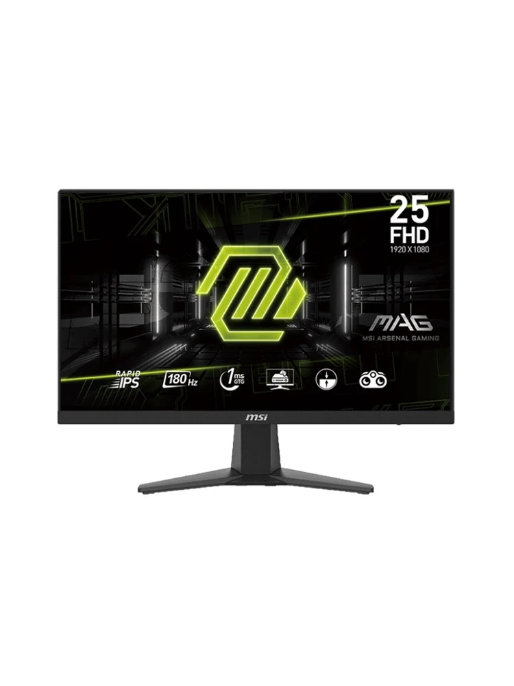 მონიტორი: MSI MAG 256F 24.5" FHD IPS 180Hz 1ms 2xHDMI DP - 9S6-3BC11H-020