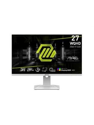 მონიტორი: MSI MAG 274QRFW 27" WQHD 180Hz 1ms 2xHDMI DP USB - 9S6-3CC29H-277
