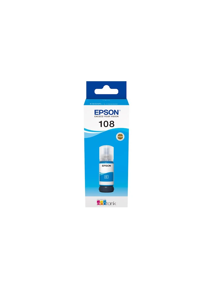 მელანი: Epson 108/L8050 EcoTank Cyan ink bottle 70ml Original - C13T09C24A