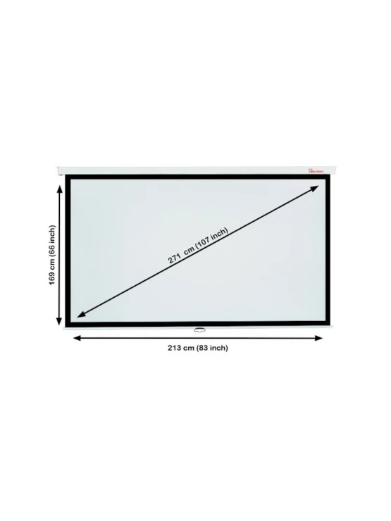 პროექტორის ეკრანი: ALLSCREEN MANUAL PROJECTIONS CREEN 213X169 CM - CWP-213169