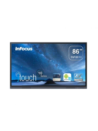 ინტერაქტიული ეკრანი: InFocus INF8610 86" 4K UHD Android 11 4GB 32GB Smart Board Black