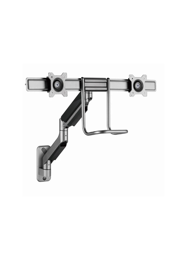 მონიტორის საკიდი: Gembird MA-WA2-02 Adjustable wall 2-display mounting arm 17”-32” 