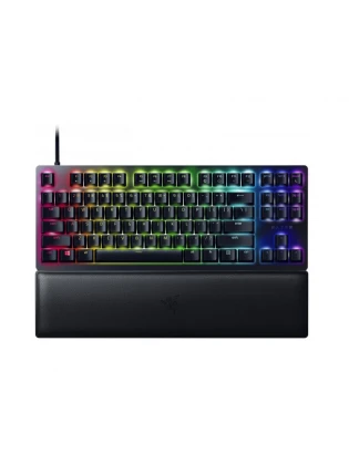 კლავიატურა: Razer Gaming Keyboard Huntsman V2 Tenkeyless Red Switch USB RU Black - RZ03-03940800-R3R1