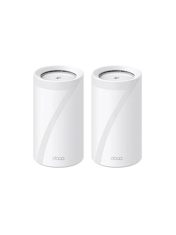 როუტერი: TP-link Deco BE85 BE19000 2-pack Tri-Band Whole Home Mesh WiFi 7 System White