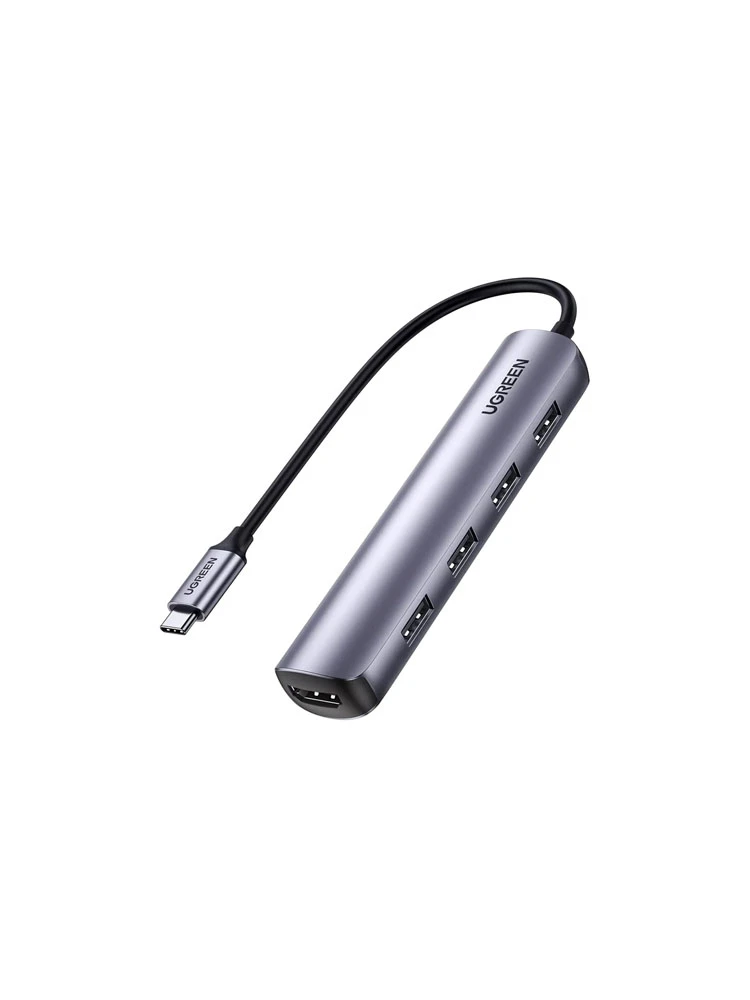 ადაპტერი: UGREEN CM417 4xUSB 3.0 + HDMI Hub Grey - 20197
