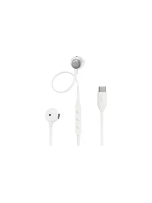 ყურსასმენი: JBL Tune 305C Wired USB-C In-Ear Headphones White - JBLT305CWHT