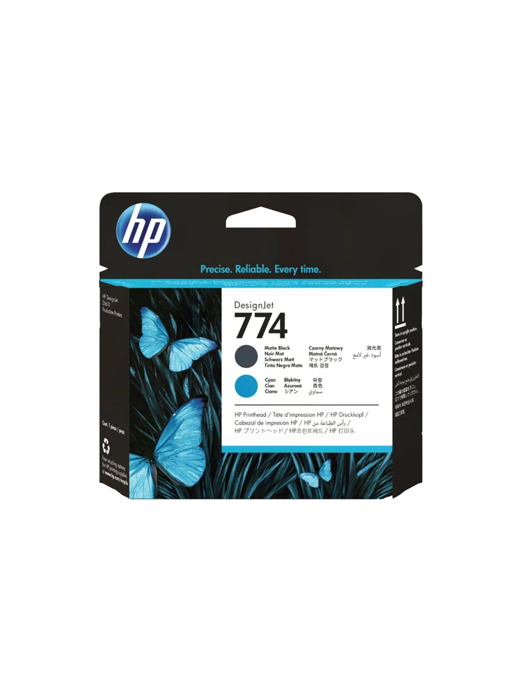კარტრიჯი: HP 774 Original Matte Black/Cyan Printhead - P2W01A