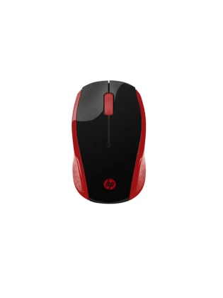 თაგვი უკაბელო: HP 200 Wireless Mouse red - 2HU82AA